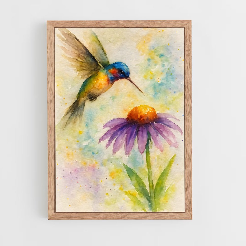 ap-watercolor-8 cadre Bois clair