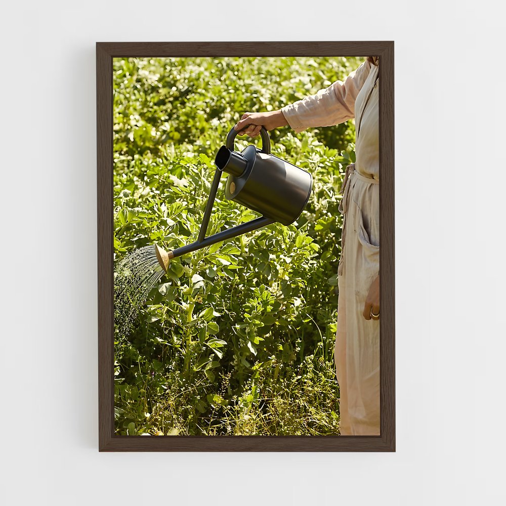 ap-watering can-3 cadre Bois foncé