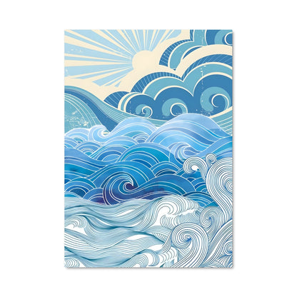 Poster Vagues d'Émeraude