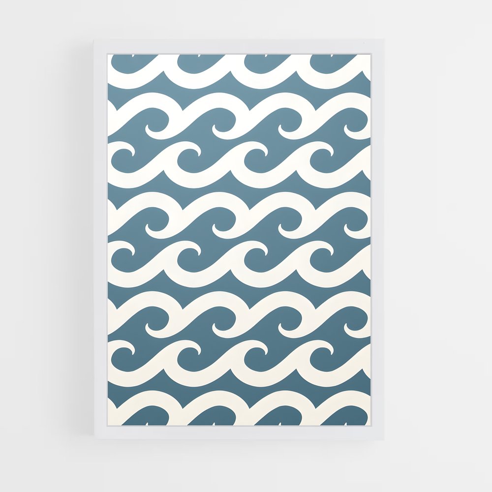 ap-wave patterns-2 cadre Blanc
