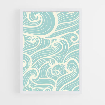 ap-wave patterns-6 cadre Blanc