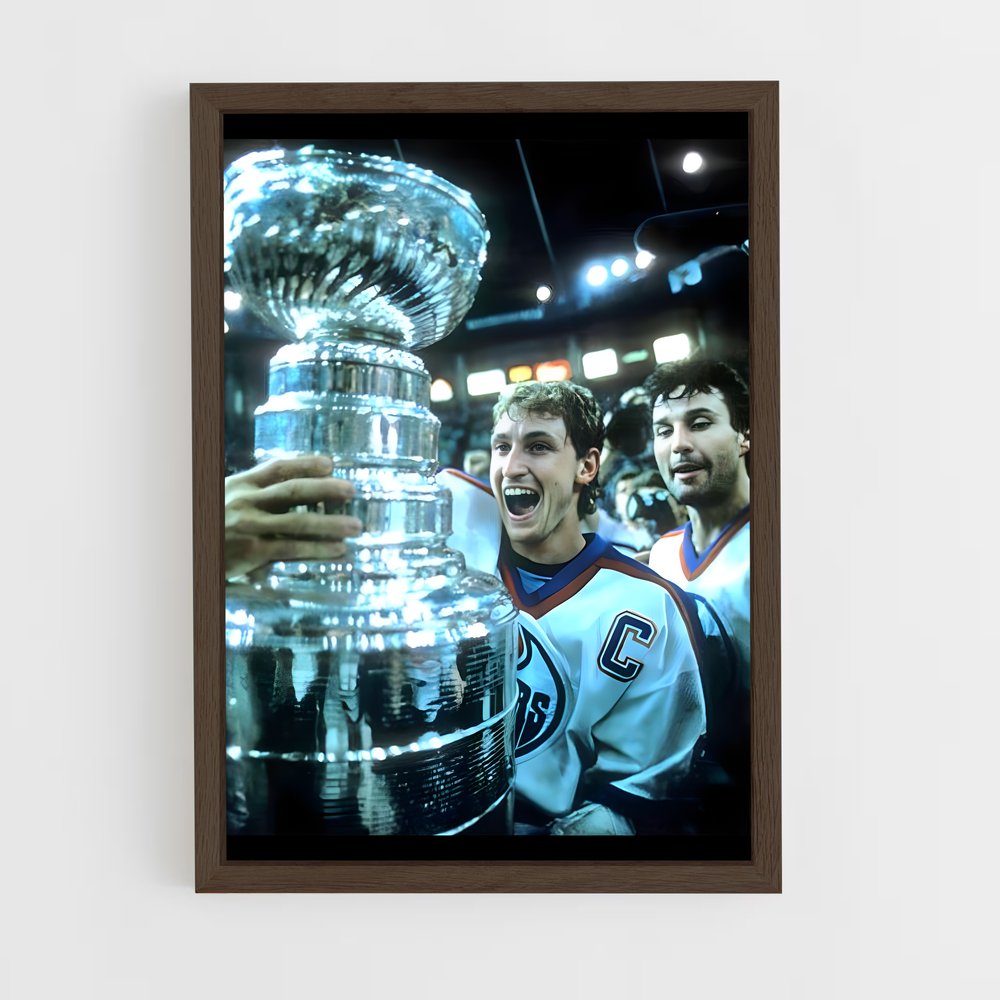 ap-wayne gretzky-8 cadre Bois foncé