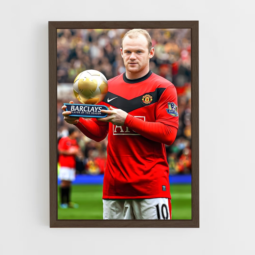 ap-wayne rooney-7 cadre Bois foncé