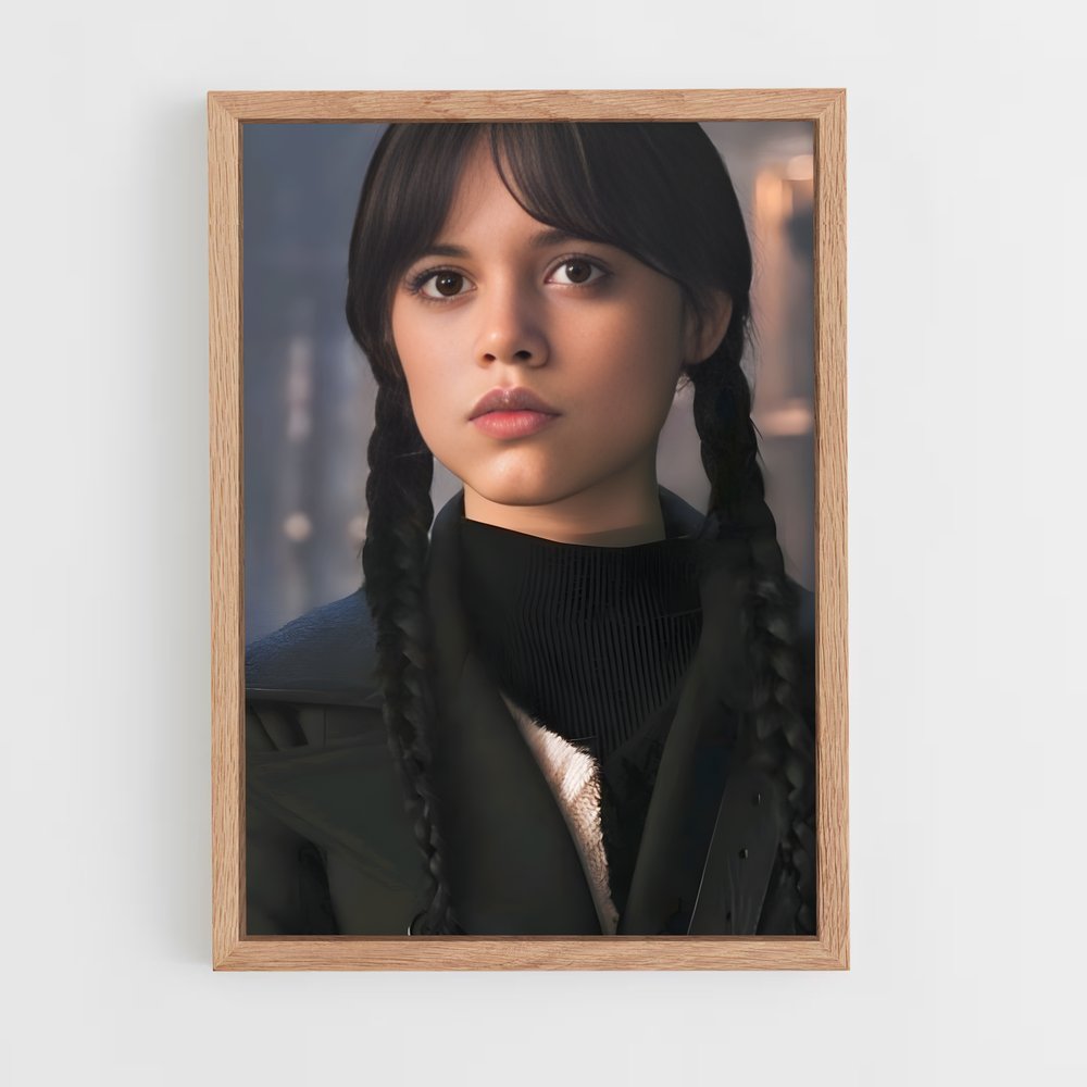 ap-wednesday addams-3 cadre Bois clair