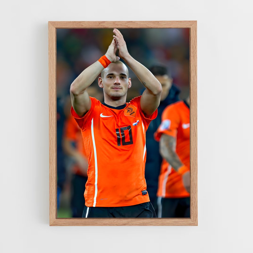 ap-wesley sneijder-3 cadre Bois clair