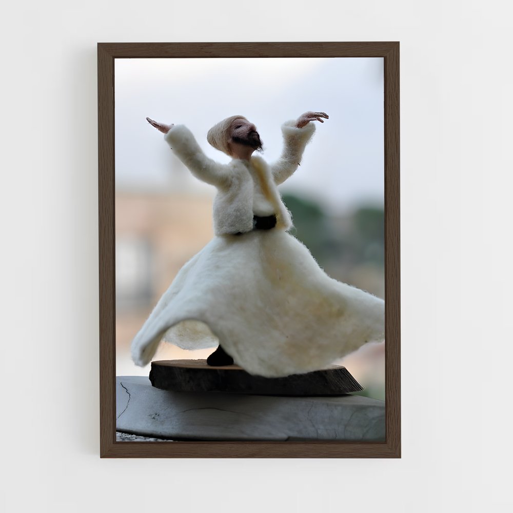 ap-whirling dervish-8 cadre Bois foncé