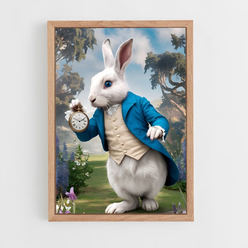 ap-white rabbit-1 cadre Bois clair