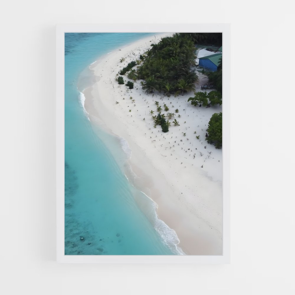 ap-white sand beach-13 cadre Blanc