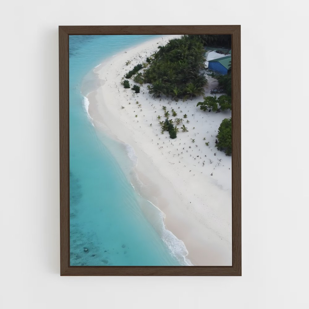 ap-white sand beach-13 cadre Bois foncé