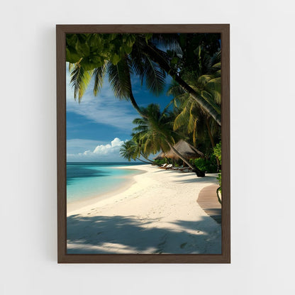 ap-white sand beach-7 cadre Bois foncé