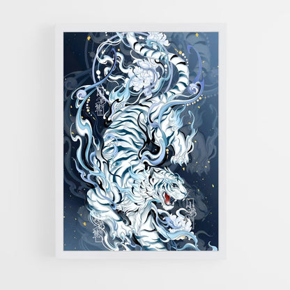 ap-white tiger-1 cadre Blanc