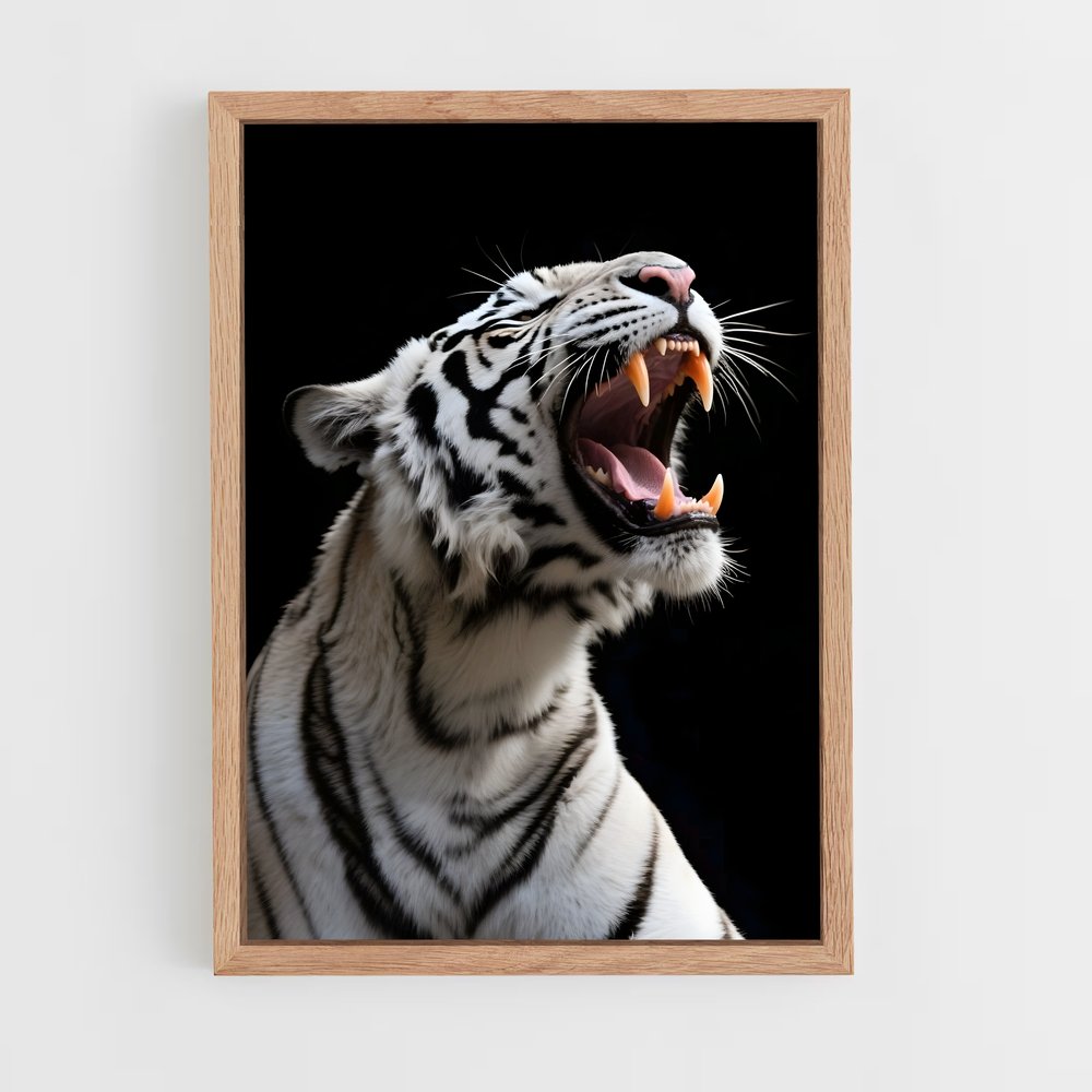 ap-white tiger-17 cadre Bois clair