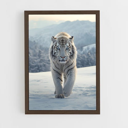 ap-white tiger-18 cadre Bois foncé