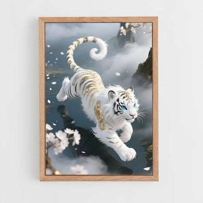 ap-white tiger-3 cadre Bois clair