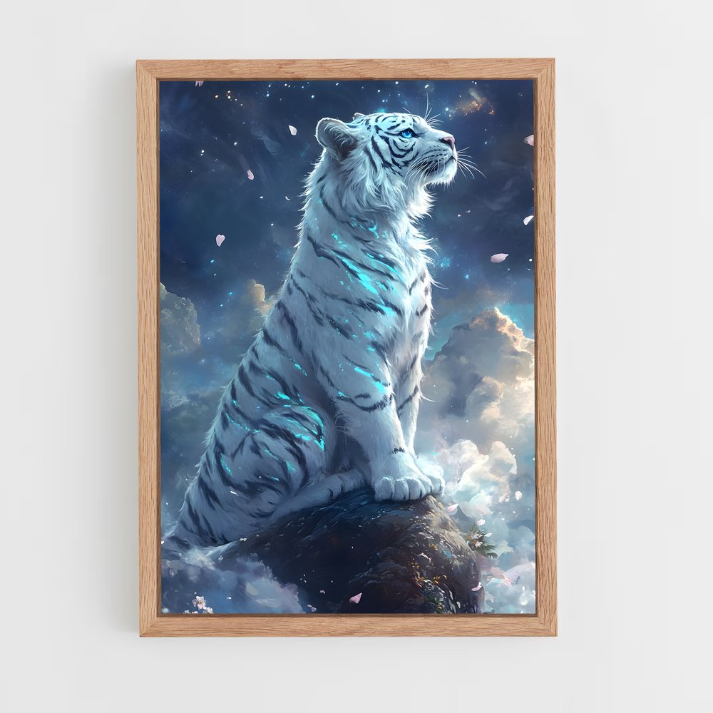 ap-white tiger-4 cadre Bois clair