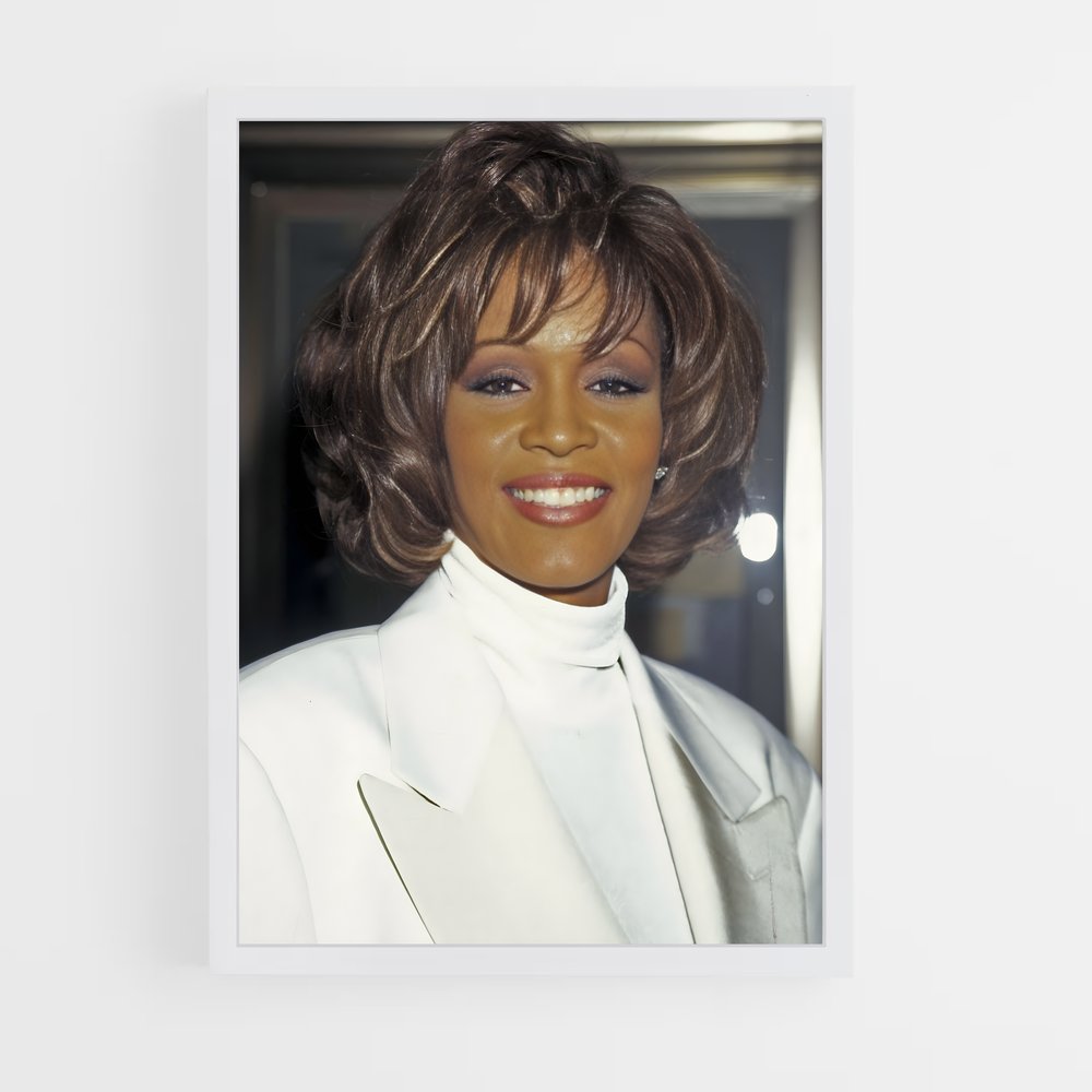 ap-whitney houston-9 cadre Blanc