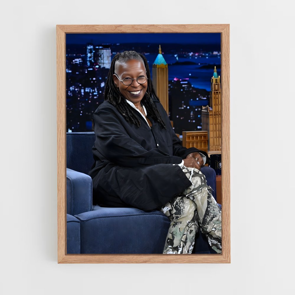 ap-whoopi goldberg-7 cadre Bois clair
