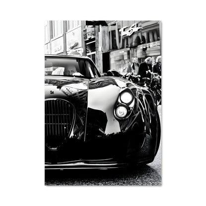 Poster Noir et Blanc Automobile