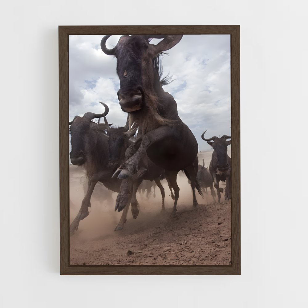 ap-wildebeest-2 cadre Bois foncé
