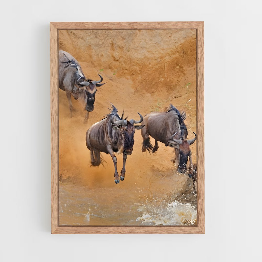 ap-wildebeest-3 cadre Bois clair