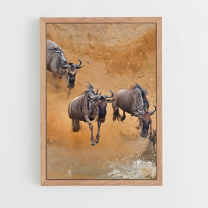 ap-wildebeest-3 cadre Bois clair