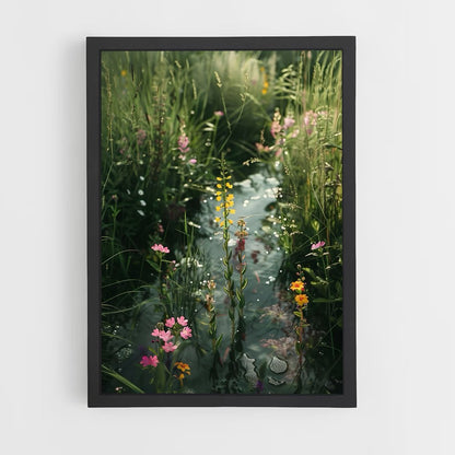 ap-wildflower bloom-4 cadre Noir
