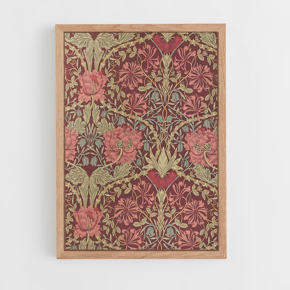 ap-william morris patterns-10 cadre Bois clair