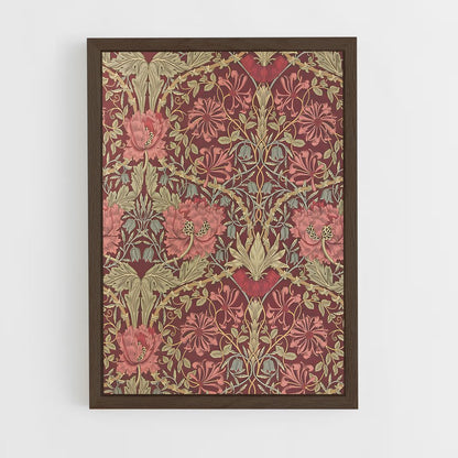 ap-william morris patterns-10 cadre Bois foncé