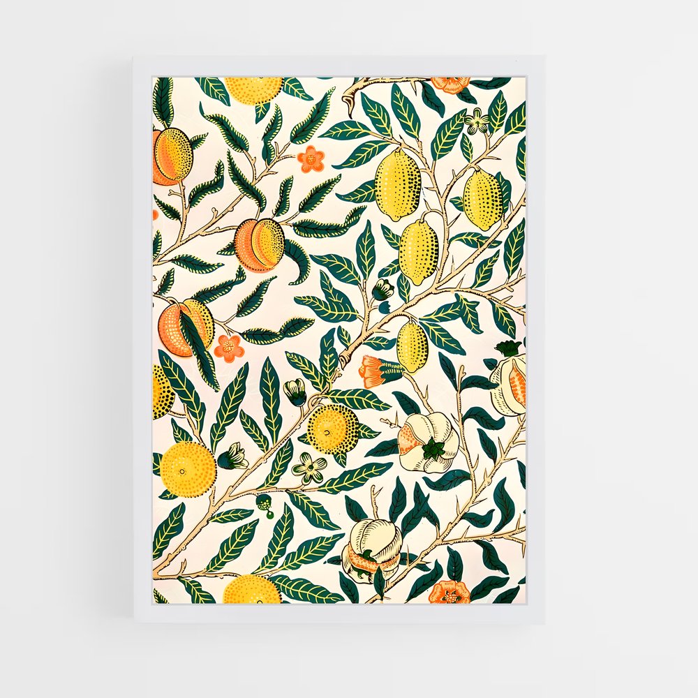 ap-william morris patterns-5 cadre Blanc