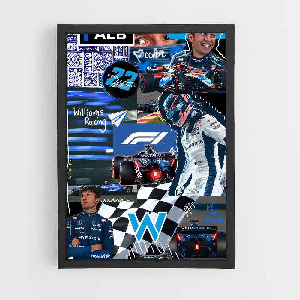 ap-williams f1 team-5 cadre Noir