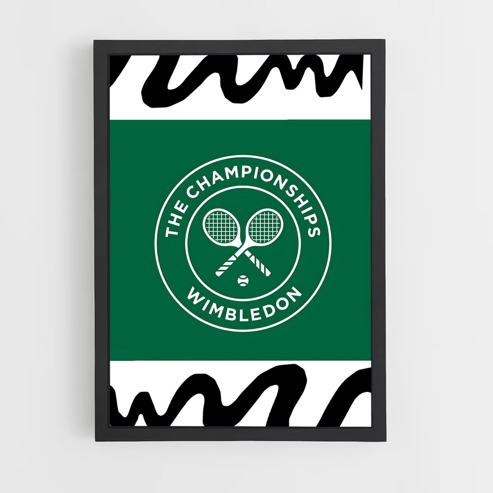 ap-wimbledon flag-1 cadre Noir