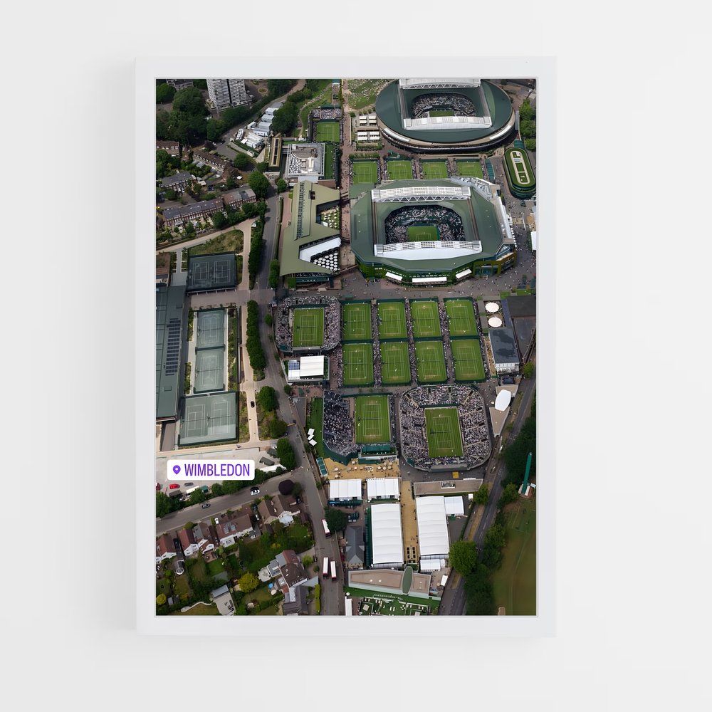 ap-wimbledon tennis-7 cadre Blanc