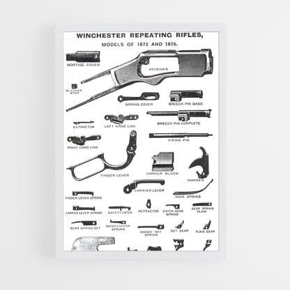 ap-winchester 1873-2 cadre Blanc