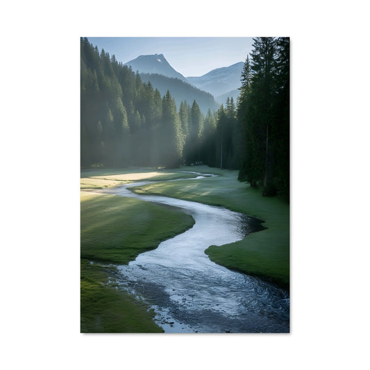 Poster Winding river 97489