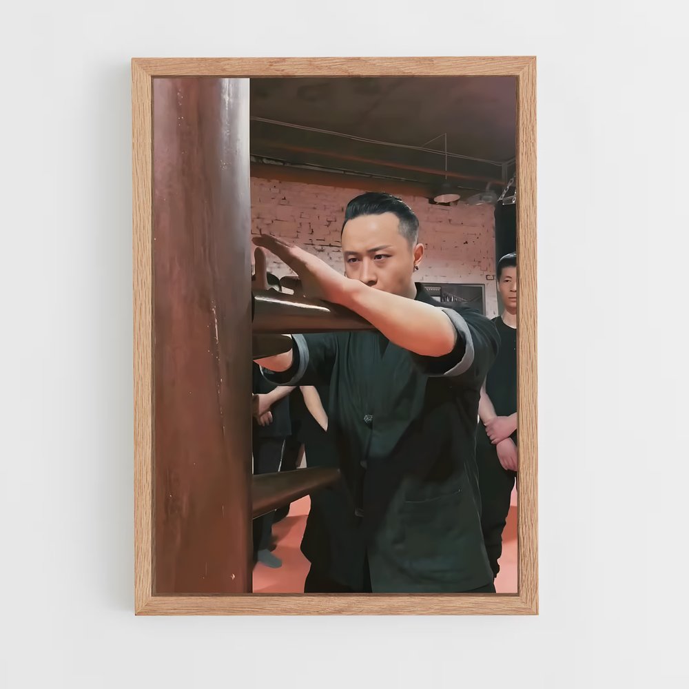 ap-wing chun-3 cadre Bois clair