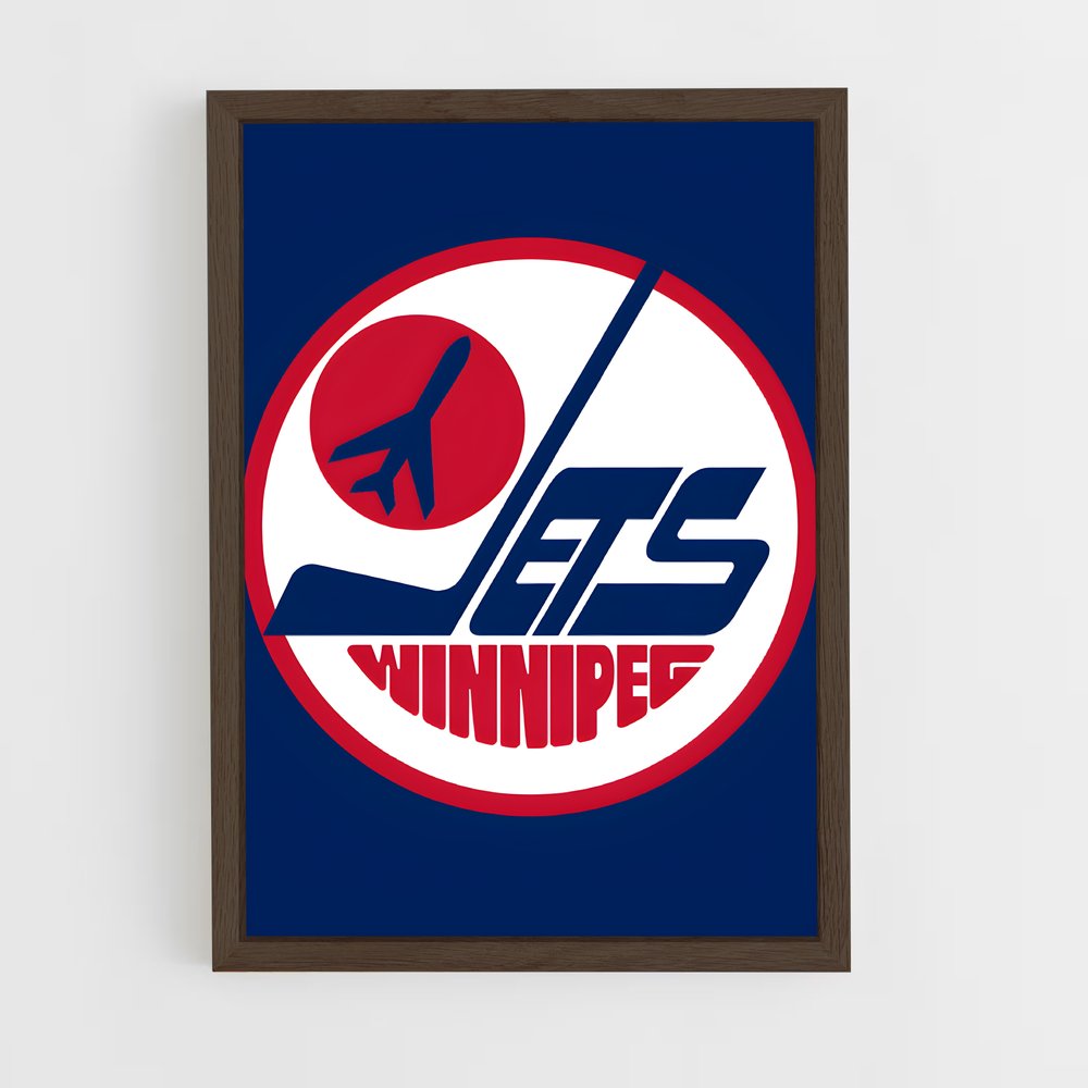 ap-winnipeg jets-1 cadre Bois foncé