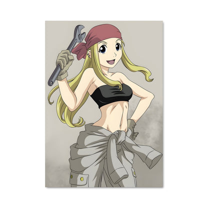 Poster Winry Rockbell en Action