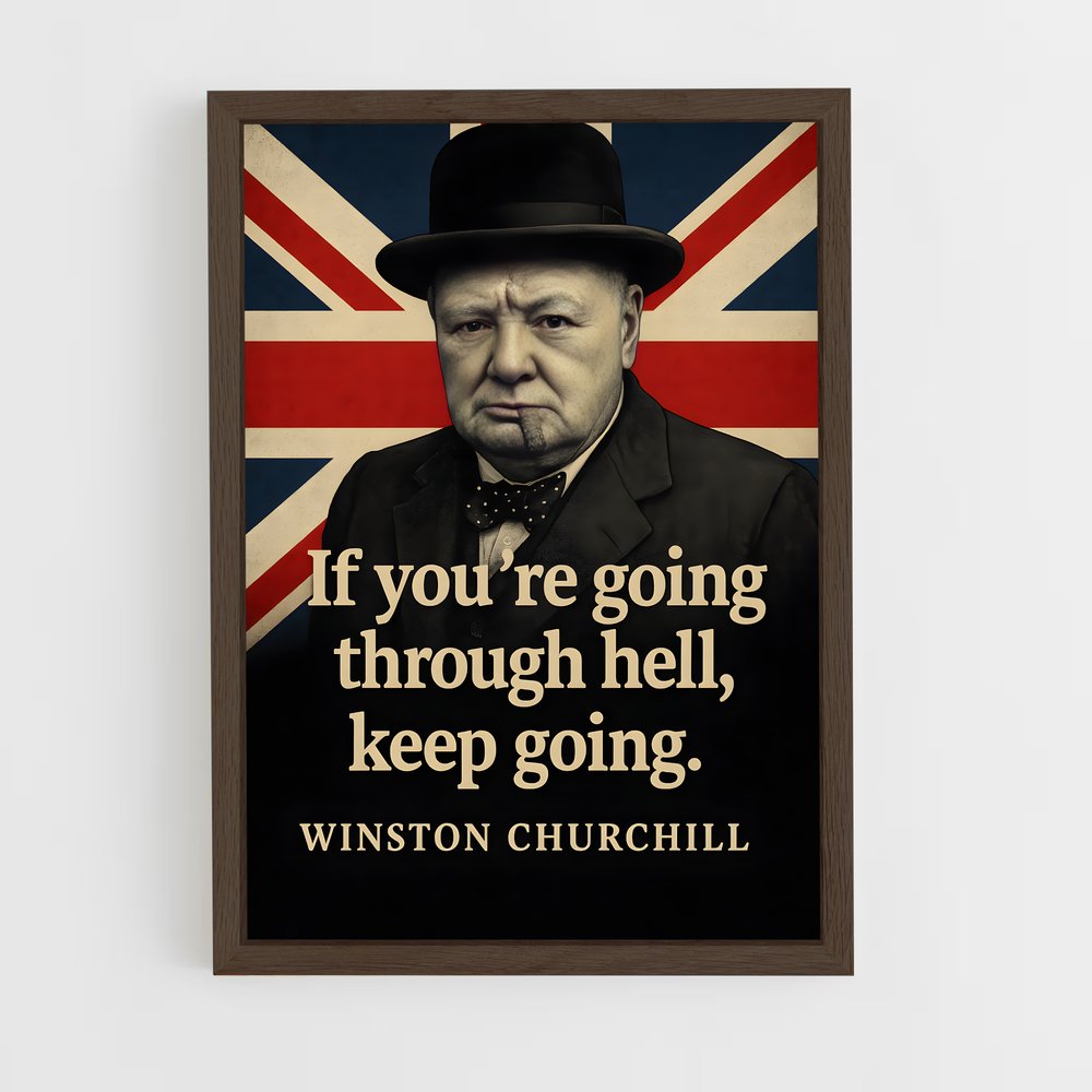 ap-winston churchill-1 cadre Bois foncé