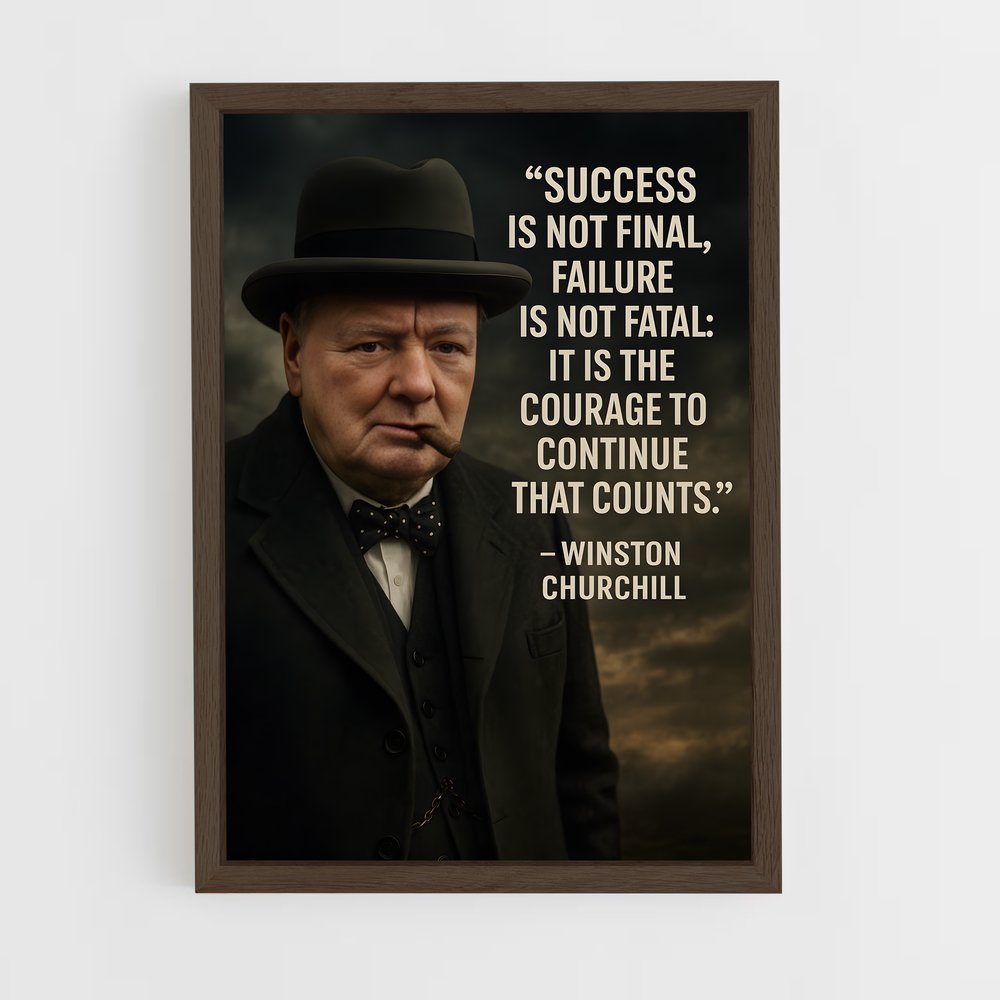 ap-winston churchill-2 cadre Bois foncé