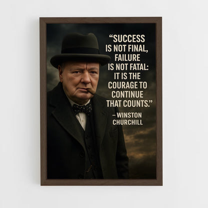 ap-winston churchill-2 cadre Bois foncé