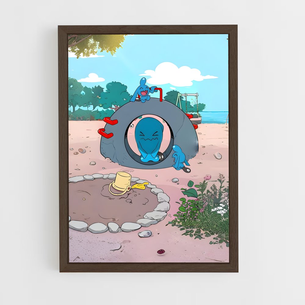 ap-wobbuffet-1 cadre Bois foncé