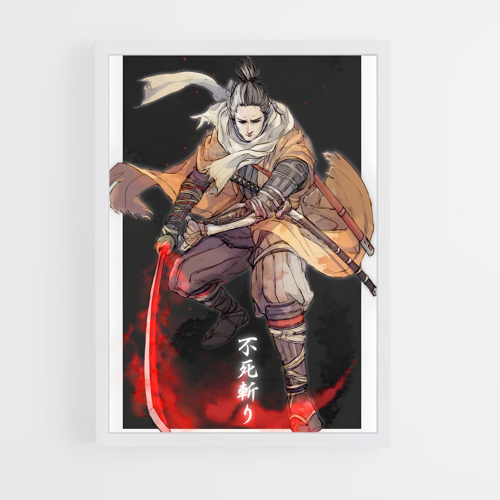 ap-wolf sekiro-2 cadre Blanc