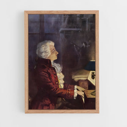 ap-wolfgang amadeus mozart-1 cadre Bois clair