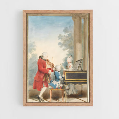 ap-wolfgang amadeus mozart-4 cadre Bois clair