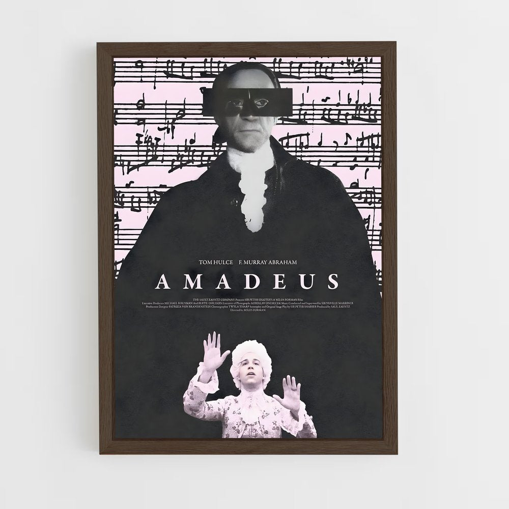 ap-wolfgang amadeus mozart-5 cadre Bois foncé