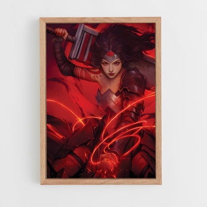 ap-wonder woman-2 cadre Bois clair