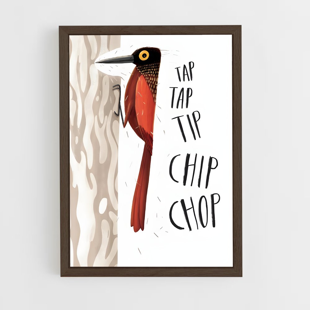 ap-woodpecker-8 cadre Bois foncé