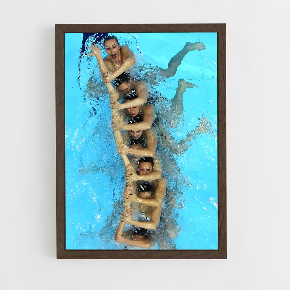 ap-world aquatics synchronized-1 cadre Bois foncé