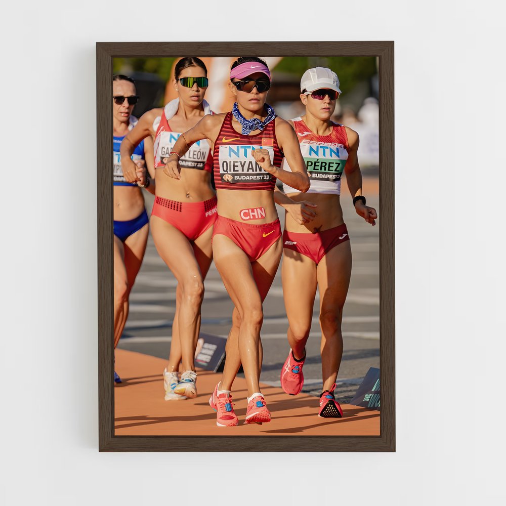 ap-world athletics championships race walking-1 cadre Bois foncé