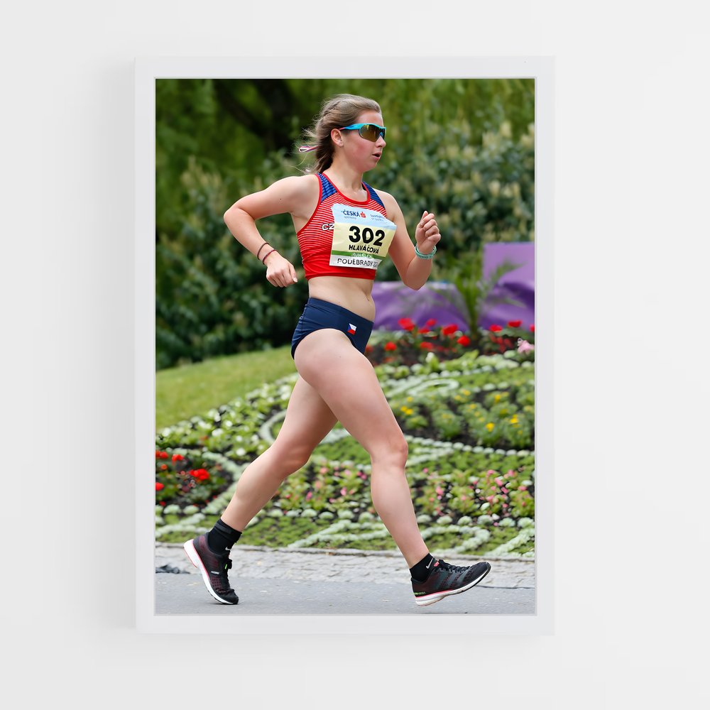 ap-world athletics championships race walking-6 cadre Blanc